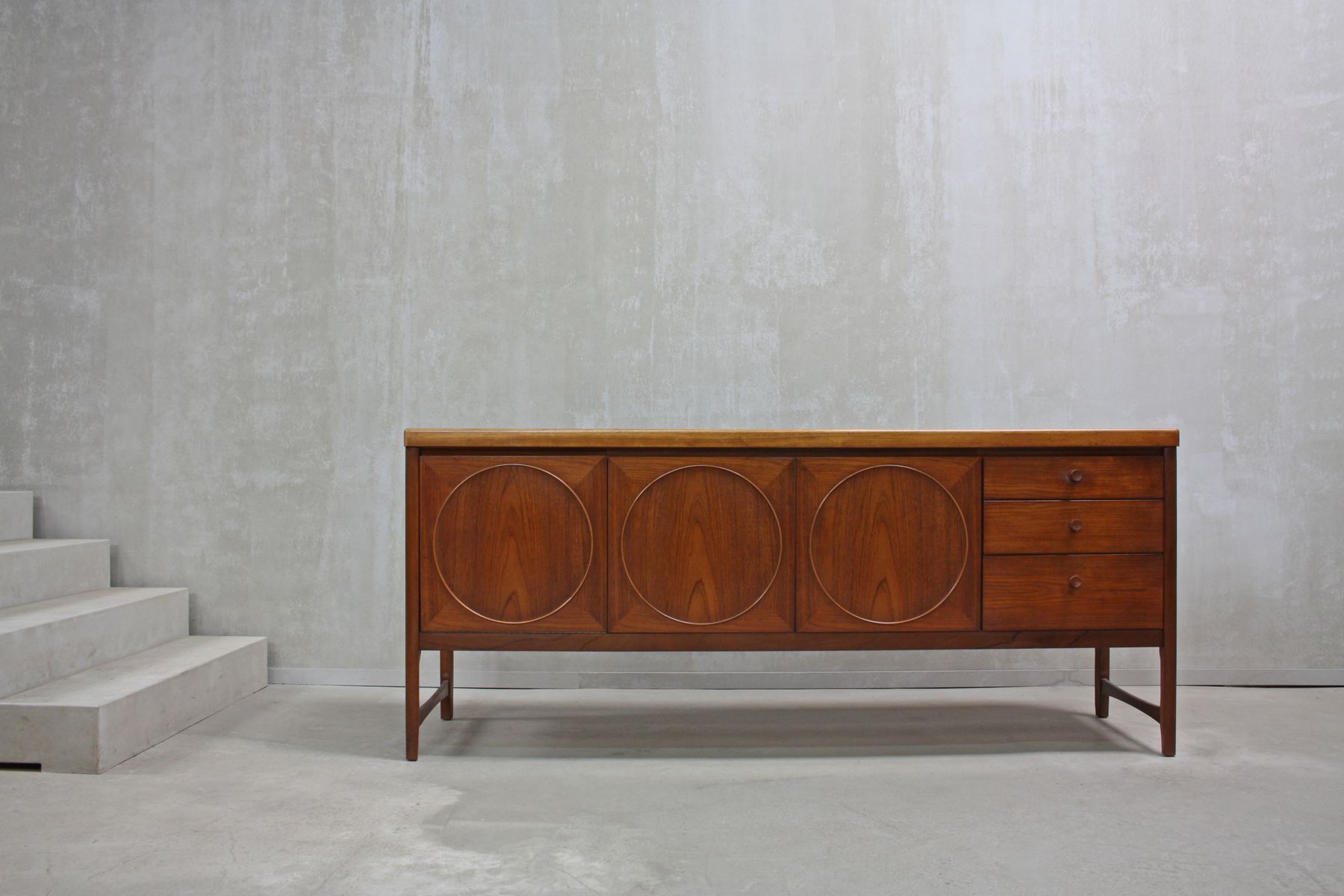 Circles Teak Sideboard From Nathan 1960s For At Pamono Circles Teak Sideboard From Nathan 1960s