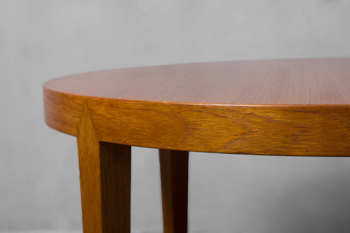 Danish Teak Round Coffee Table By Severin Hansen For Haslev Per Piece