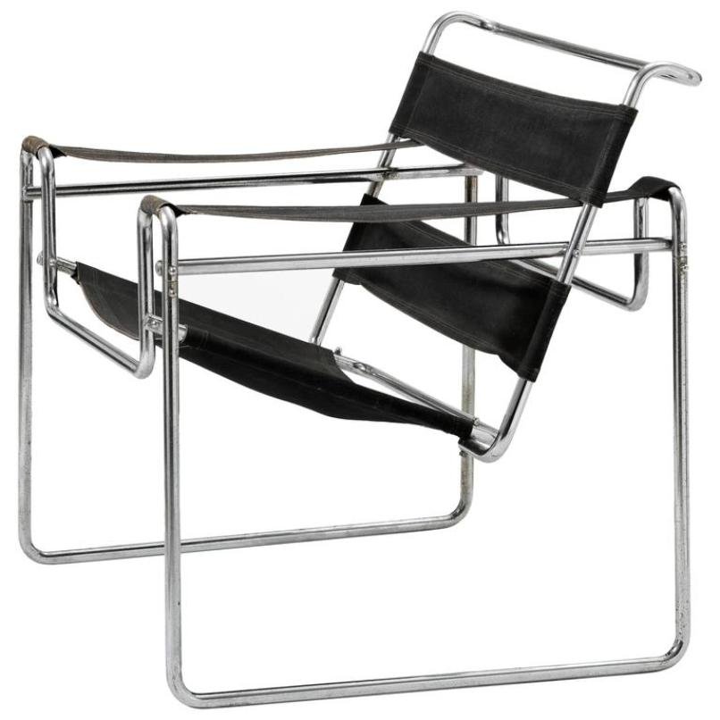 Vintage Model B3 Wassily Chair by Marcel Breuer for Thonet ...
