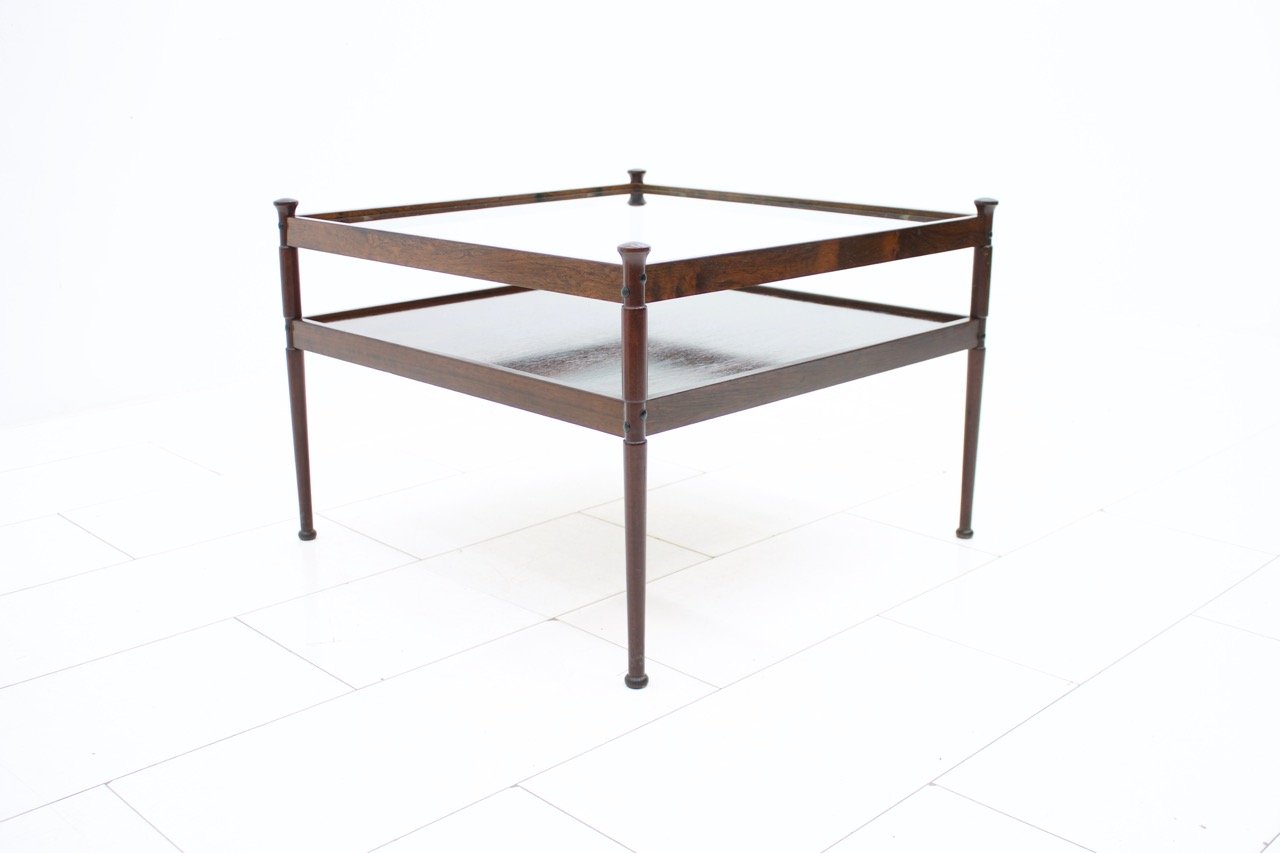 Mid Century Scandinavian Glass And Wood Coffee Table 1960s For Mid Century Scandinavian Glass And Wood Coffee Table 1960s
