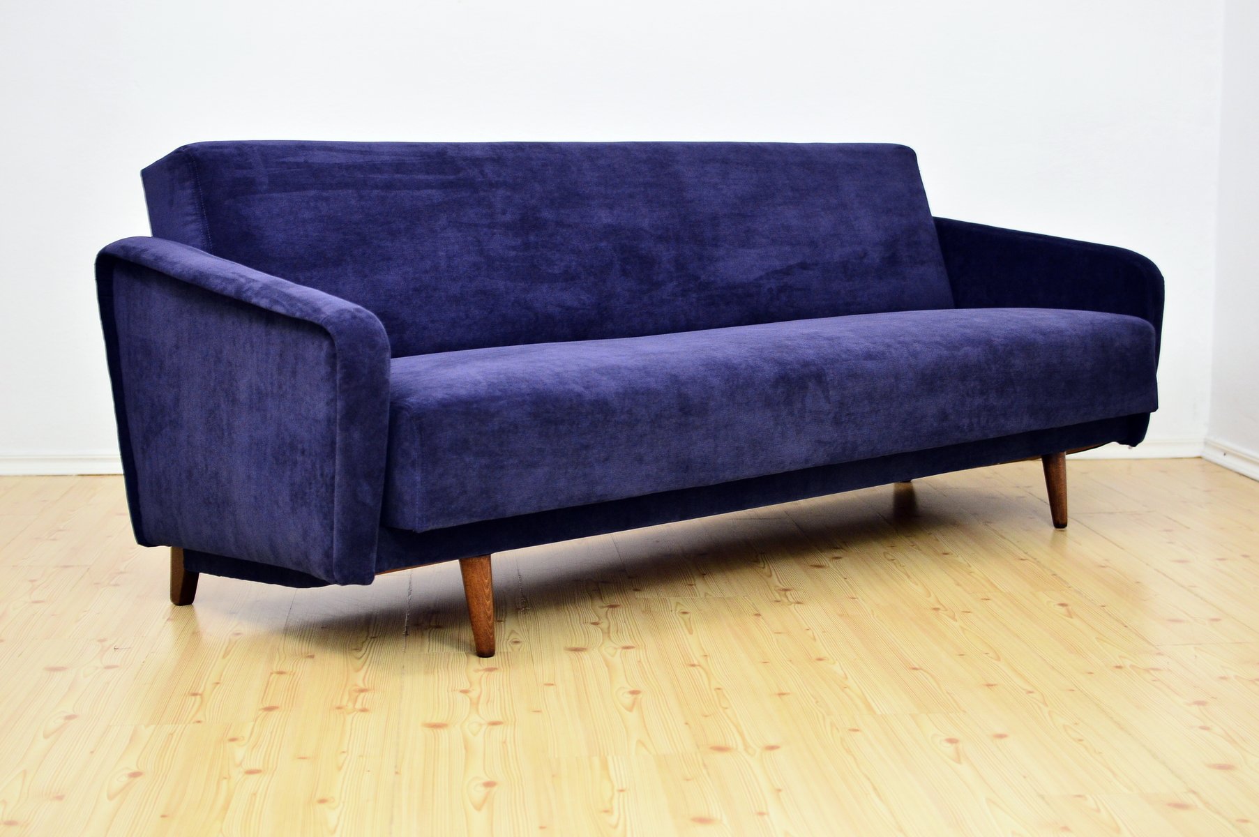 Navy Blue Sofa Bed, 1960s for sale at Pamono