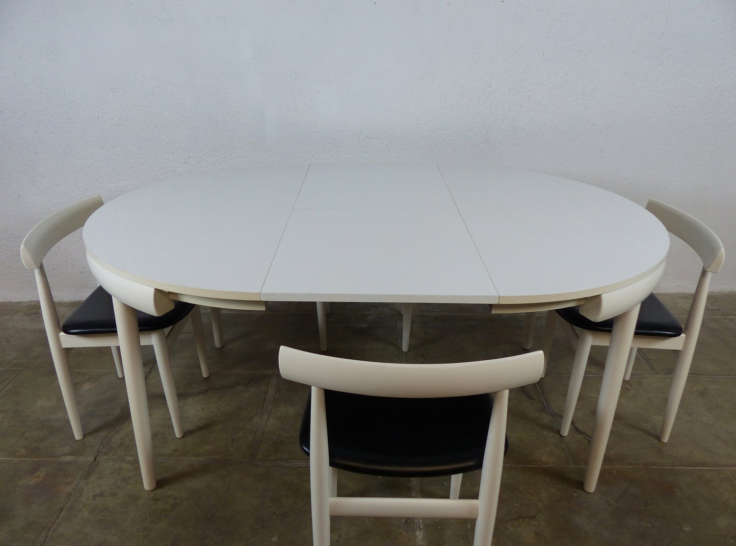 Mid-Century Tisch und Stühle von Hans Olsen für Frem Røjle bei Pamono ...