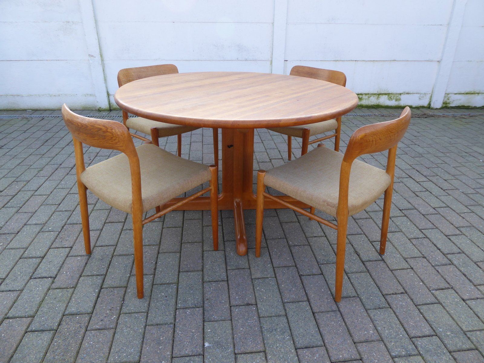 Danish Oak Dining Table And Chairs Set By Niels Otto N O Møller Danish Oak Dining Table And Chairs Set By Niels Otto N O Møller 1960s