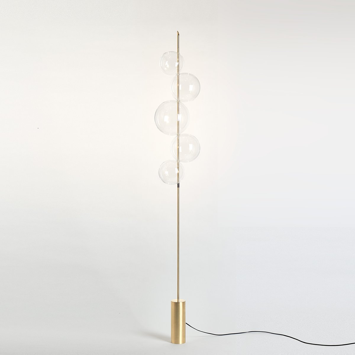 Grandine Brushed Brass Floor Lamp with 5 Lights SilvioMondinoStudio ... Grandine Brushed Brass Floor Lamp with 5 Lights SilvioMondinoStudio ...