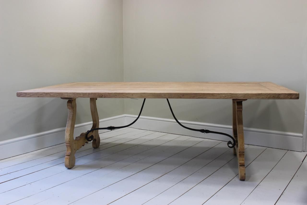 Spanish Bleached Oak Dining Table 1940s For At Pamono Spanish Bleached Oak Dining Table 1940s 3 Previous