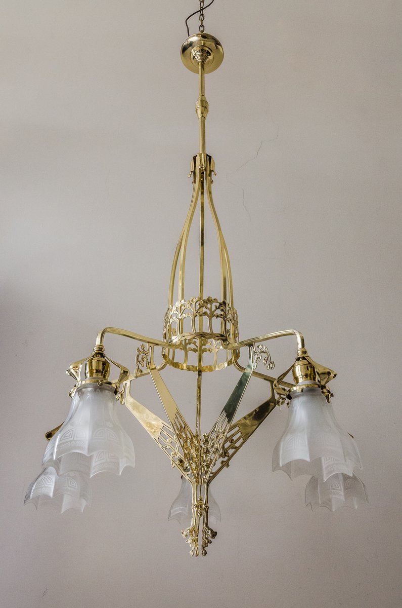 Antique Art Nouveau Chandelier For At Pamono Antique Art Nouveau Chandelier