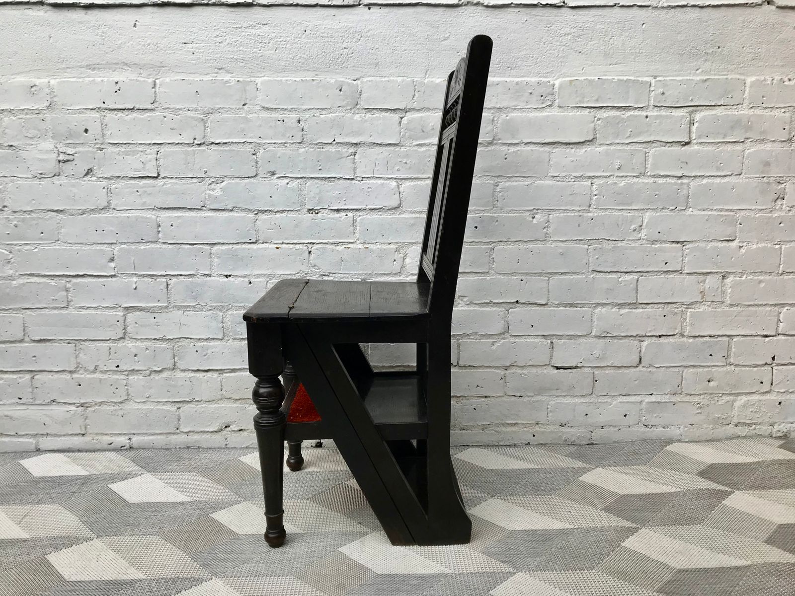 Antique Metamorphic Folding Library Ladder Chair For At Pamono Antique Metamorphic Folding Library Ladder Chair 10 742 00 Per Piece