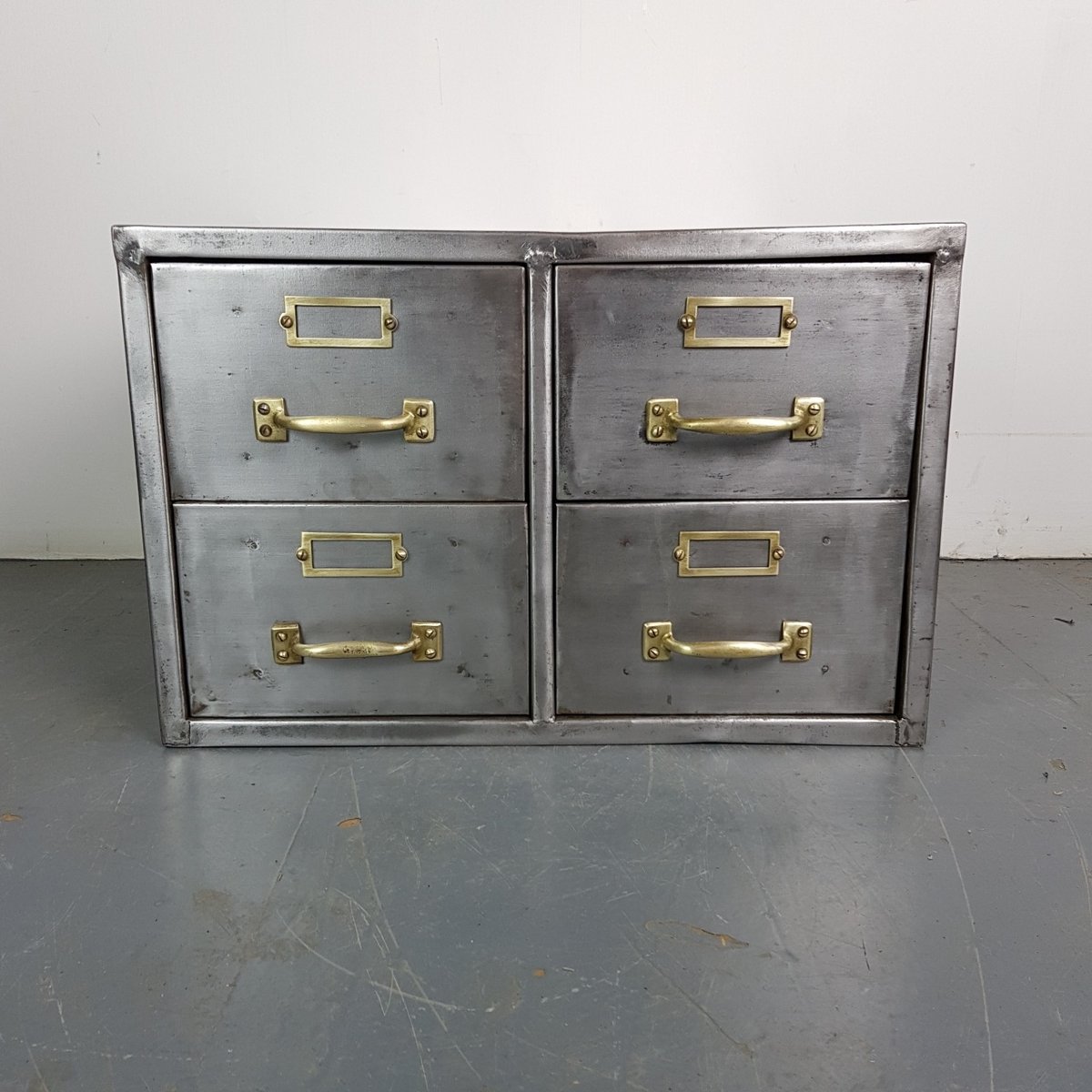 Vintage Stripped Steel Filing Cabinet For Sale At Pamono