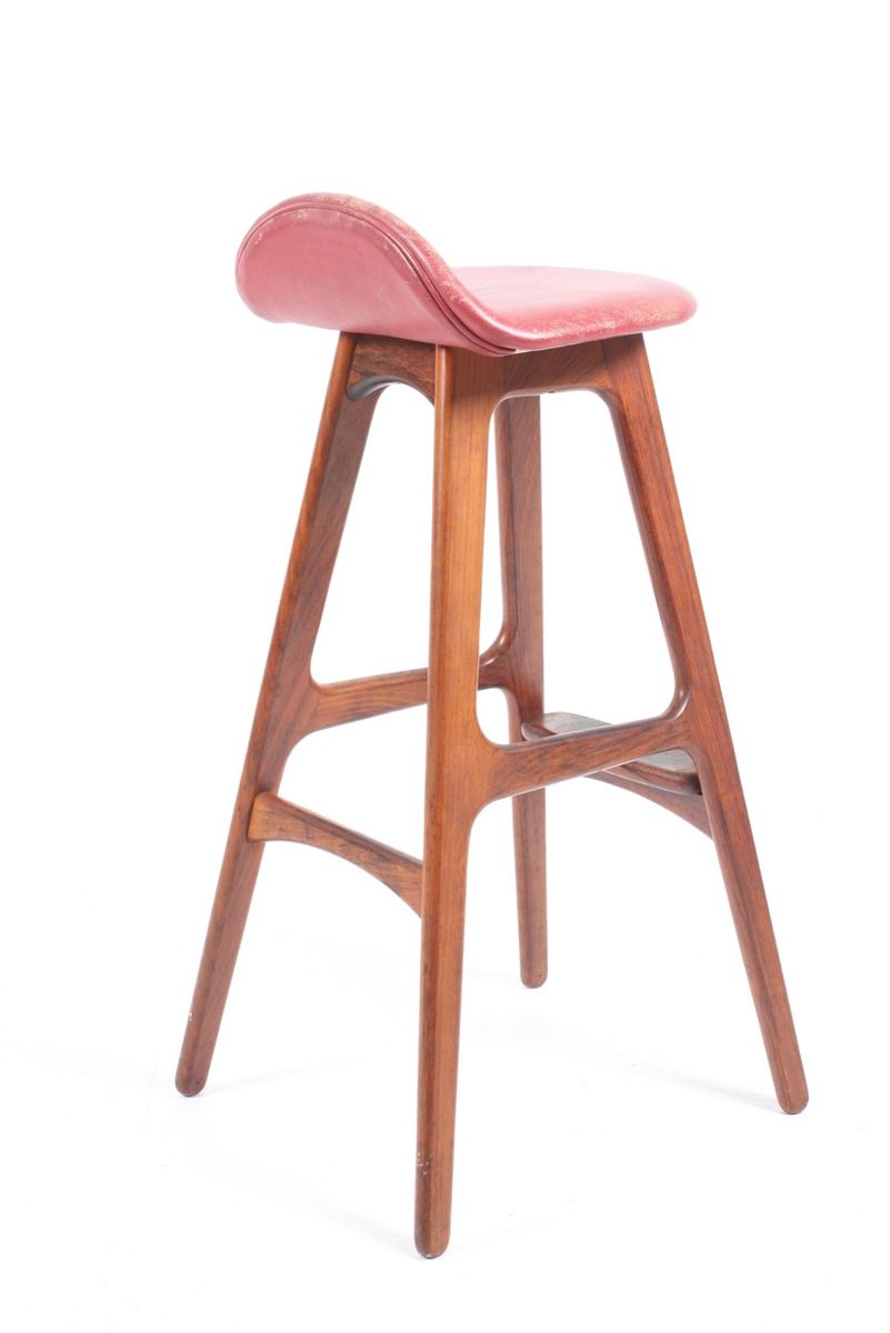 Vintage rosewood barstools by erik buch for odense møbelfabrik ... Bolighuse odense