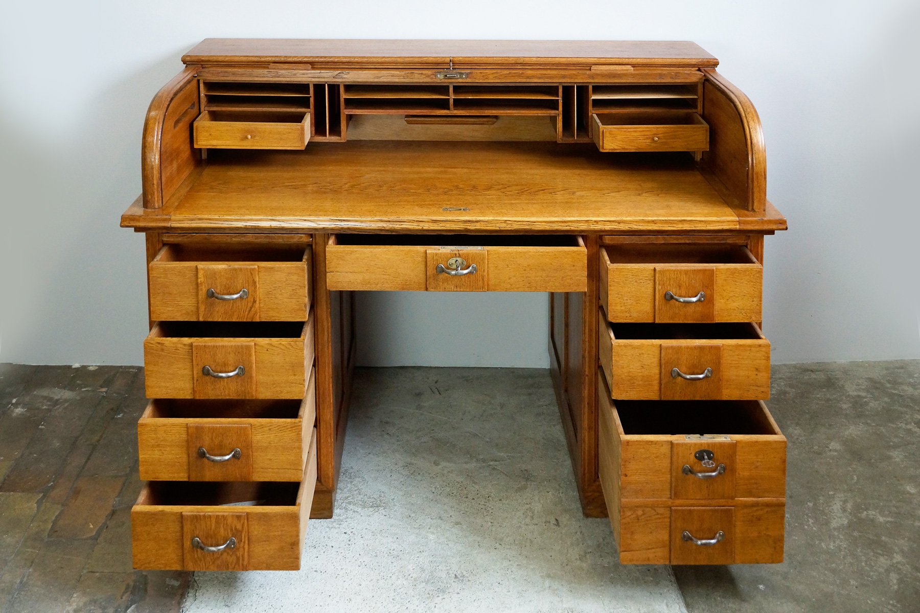 Vintage RollUp Office Desk for sale at Pamono