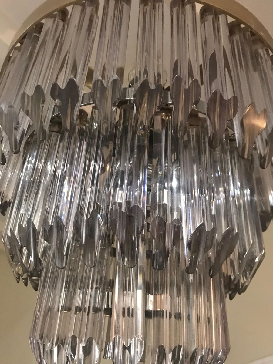 Vintage Murano Crystal Chandelier From Camer Glass 1960s For Vintage Murano Crystal Chandelier From Camer Glass 1960s For At Pamono