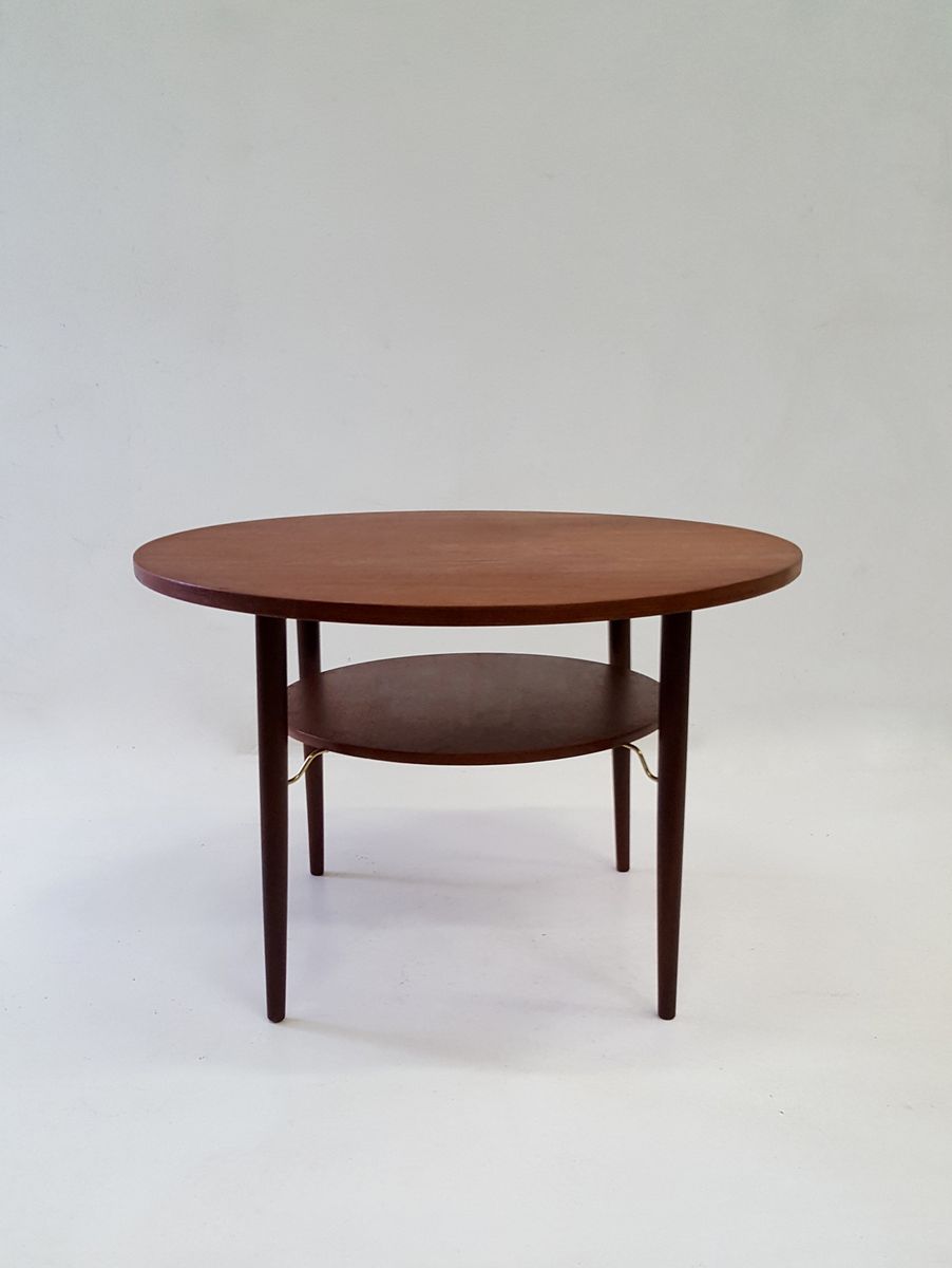 Vintage Danish Teak Round Coffee Table 1960s For At Pamono Vintage Danish Teak Round Coffee Table 1960s