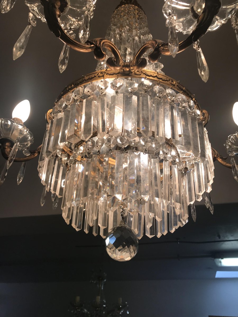 Vintage Italian Crystal Chandelier For At Pamono