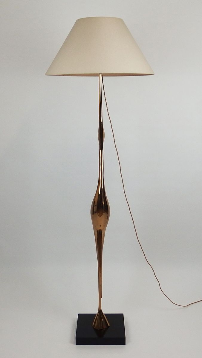 Vintage French Bronze Floor Lamp By René Broissand 1970s For Vintage French Bronze Floor Lamp By René Broissand 1970s