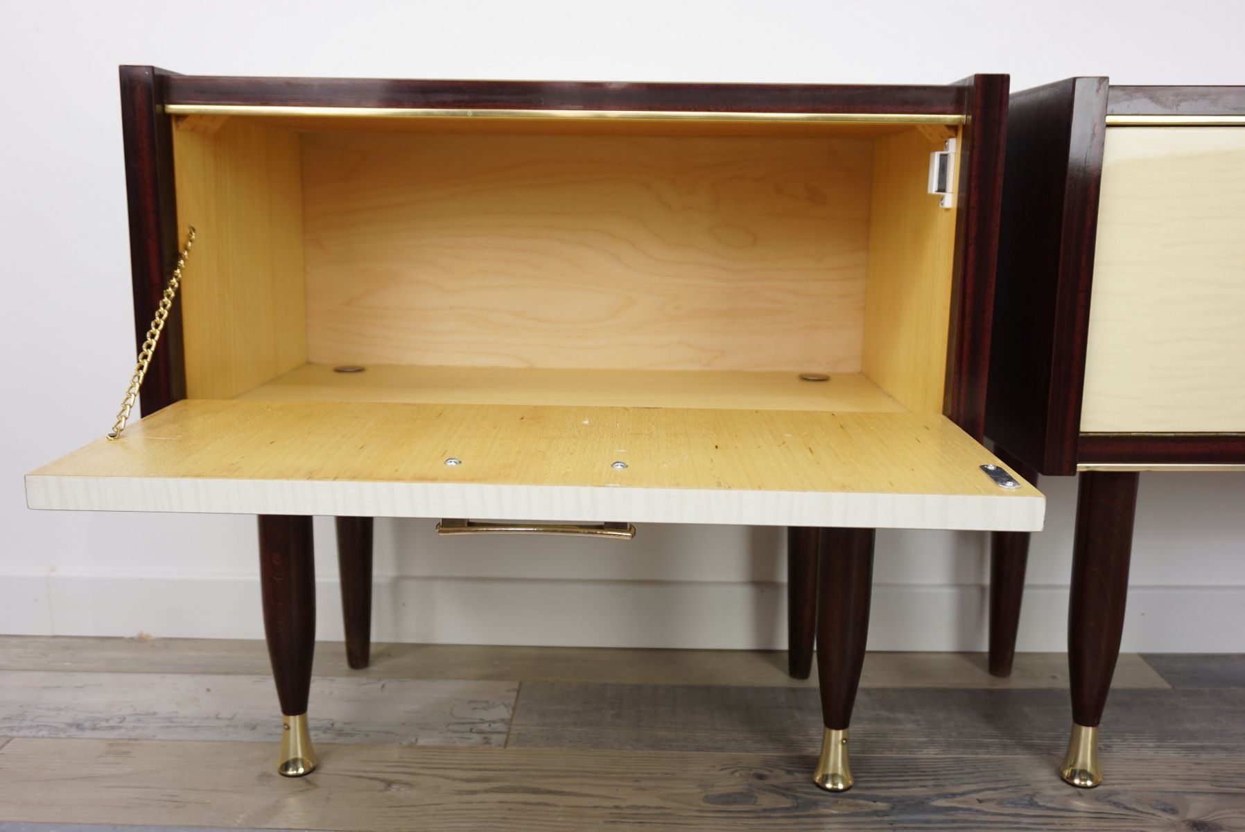 Bedroom Table Ls Set Of 2 bedside tables 1950s set of 2 for sale at pamono Bedroom Table Ls Set Of 2 bedside tables 1950s set of 2 for sale at pamono