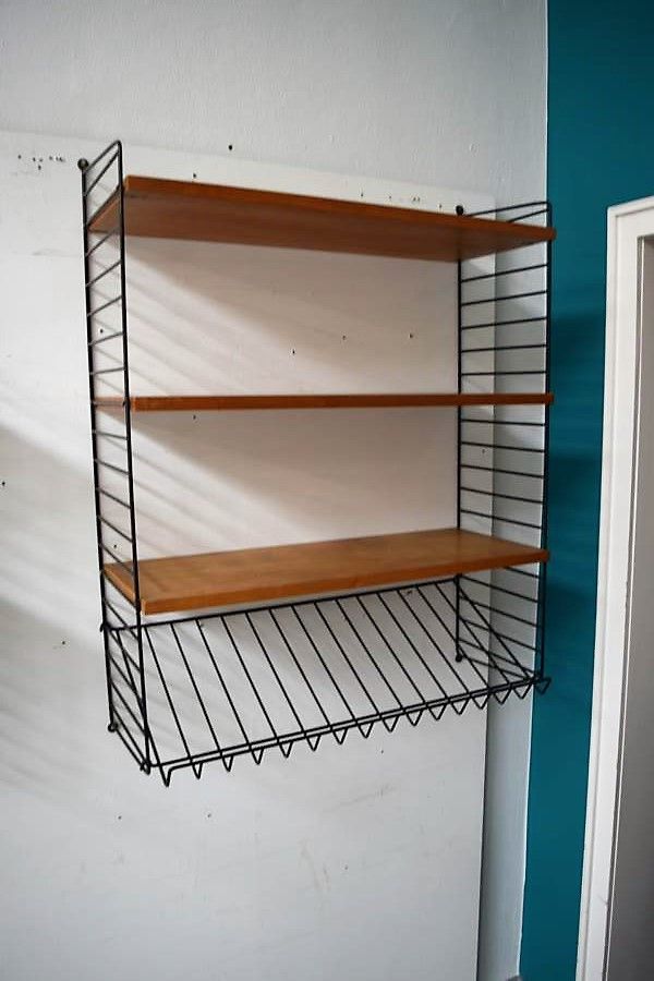 Vintage Wall Mounted Shelf By Kajsa Nils Nisse Strinning For Vintage Wall Mounted Shelf By Kajsa Nils Nisse Strinning For String