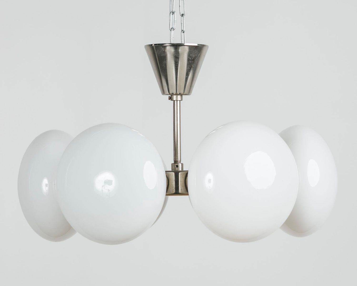 Opaque White Glass Chandelier 1960s For At Pamono Opaque White Glass Chandelier 1960s