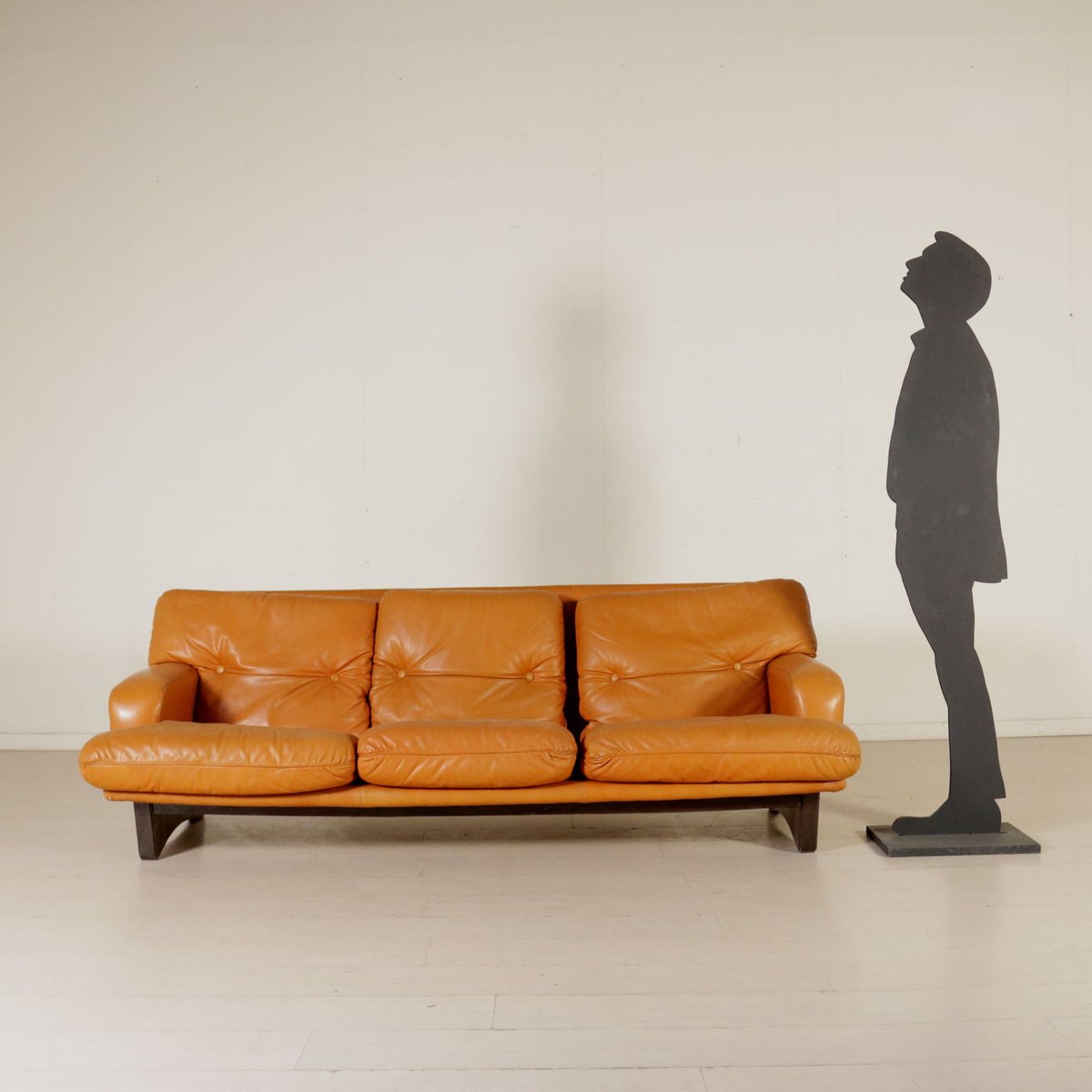 Leather Foam Padding Sofa 1960s For At Pamono Leather Foam Padding Sofa 1960s