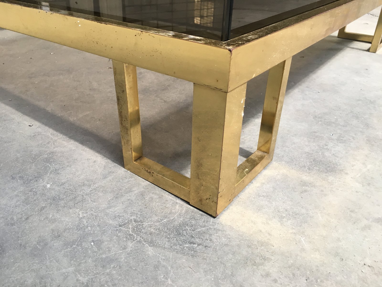 Vintage French Brass Coffee Table With Sliding Glass Top 12 Vintage French Brass Coffee Table With Sliding Glass Top 12