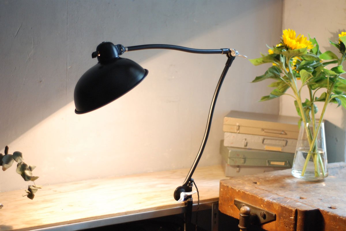 Articulated Desk Lamp With Clamp Base By Christian Dell For Helo