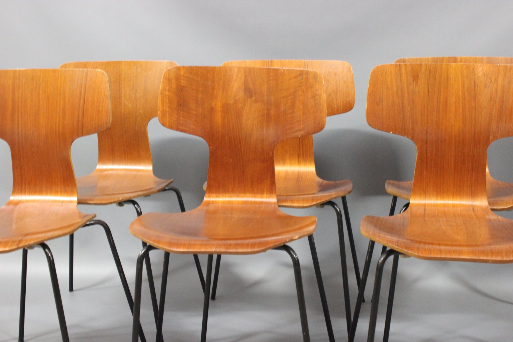 Teak Stuhl Modell 3103 von Arne Jacobsen für Fritz Hansen ...