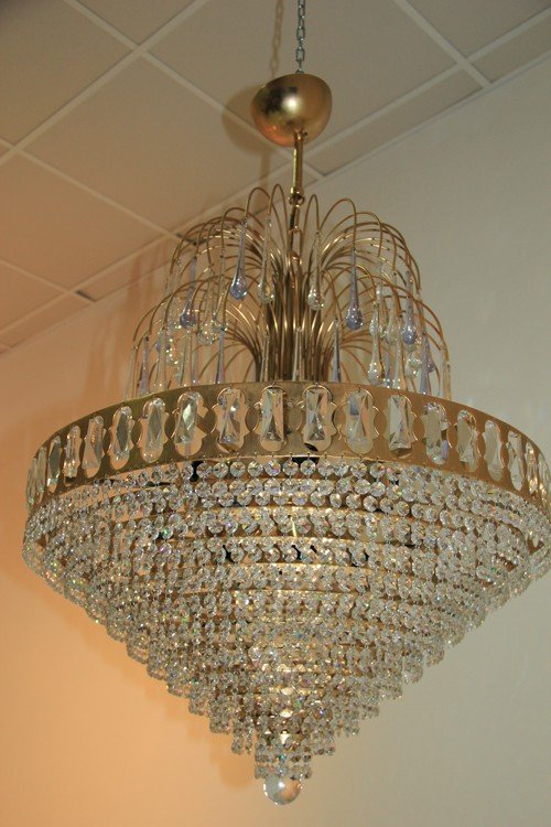 Vintage Crystal Chandeliers 1970s Set Of 2 For At Pamono Vintage Crystal Chandeliers 1970s Set Of 2