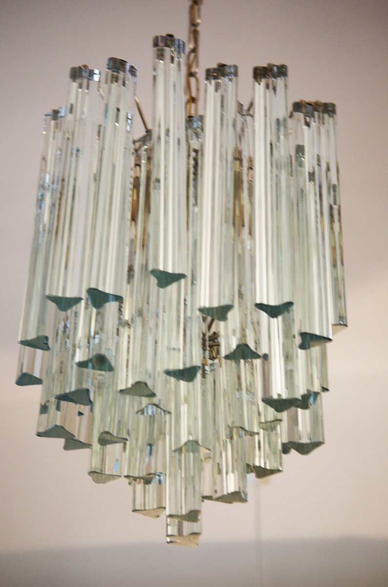 Lead And Crystal Triangular Prism Chandelier By J T Kalmar For 4 266 00 Regular 5 792