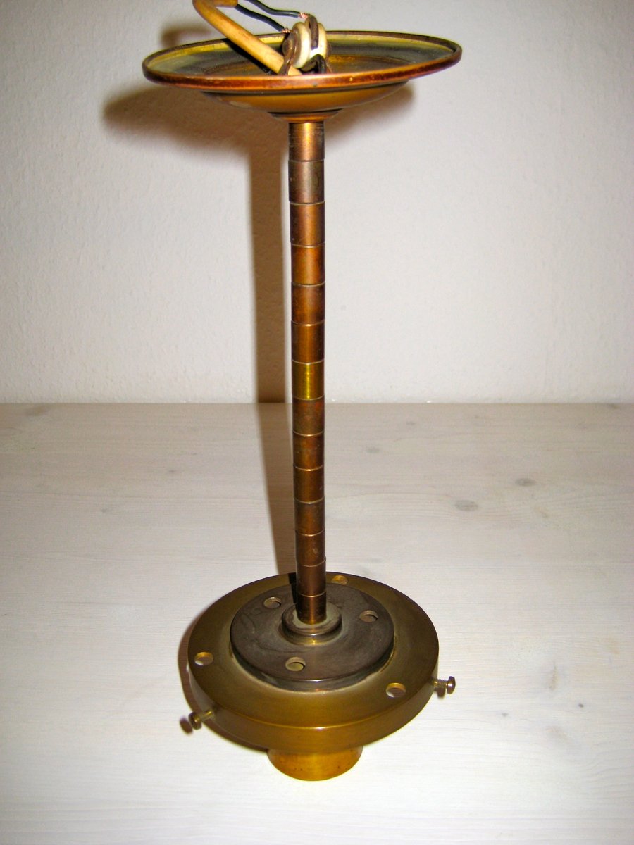 art deco deckenlampe aus messing glas 7