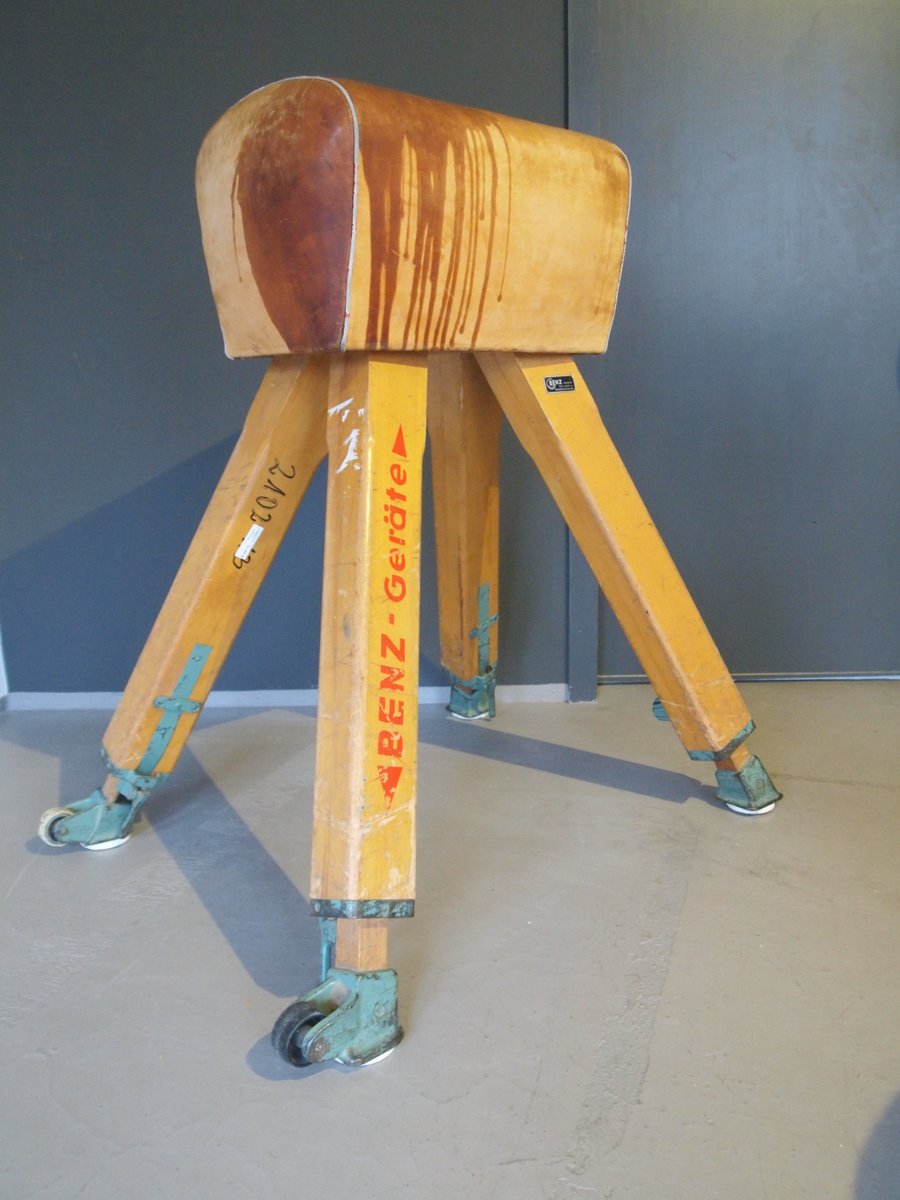 Vintage Pommel Horse by Benz, 1970 for sale at Pamono