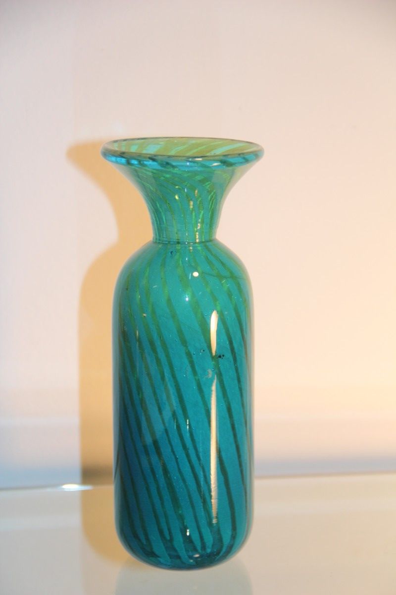 Maltese Glass Vase from Medina Design, 1970s for sale at Pamono