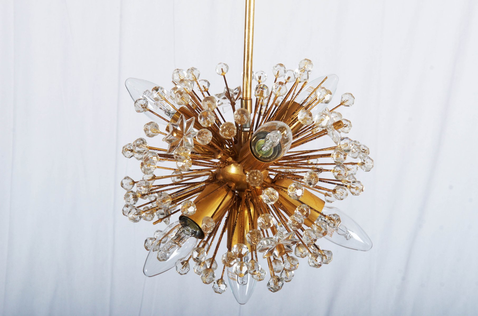 Gold Plated Sputnik Chandelier 1972 For At Pamono Per Piece