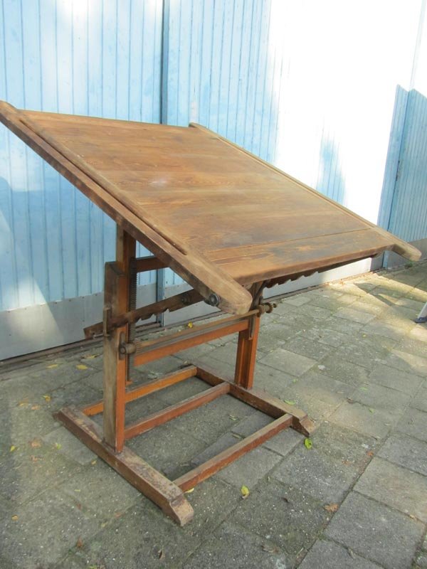 Industrial Drafting Table, 1900s for sale at Pamono