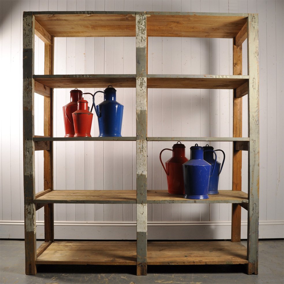 Vintage Factory Shelf, 1940s for sale at Pamono