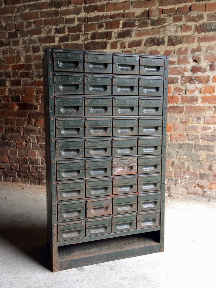 Industrial Steel with 36 Drawers for sale at Pamono
